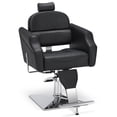 thumbnail image 5 of BarberPub Classic Recliner Barber Chair Antique Heavy Duty Hair Spa Salon Styling Beauty Black 3125, 5 of 9