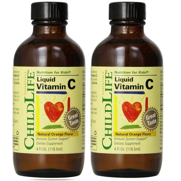ChildLife Liquid Vitamin C, Natural Orange Flavor, 4 fl oz (118.5 ml