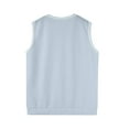 thumbnail image 6 of SAATLERI Men's Sweater Vest V Neck Knitted Pullover Sweater Tops Sleeveless Relaxed Fit Knitwear Vests, 6 of 6