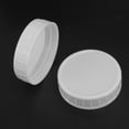 thumbnail image 3 of 10Pcs Plastic Storage Caps Lids Ribbed for 70mm Standard Regular Mouth Mason Jar Bottle, 3 of 8