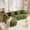 Antique Green,Green, variant on 99" Chenille Minimalist Modular Sectional Sofa, Oversized Sectional Sofa Set with 30D Foam, Convertible Modular Cloud Sleeper Couch with 4 Pillows for Living Room​, Antique Green,Green