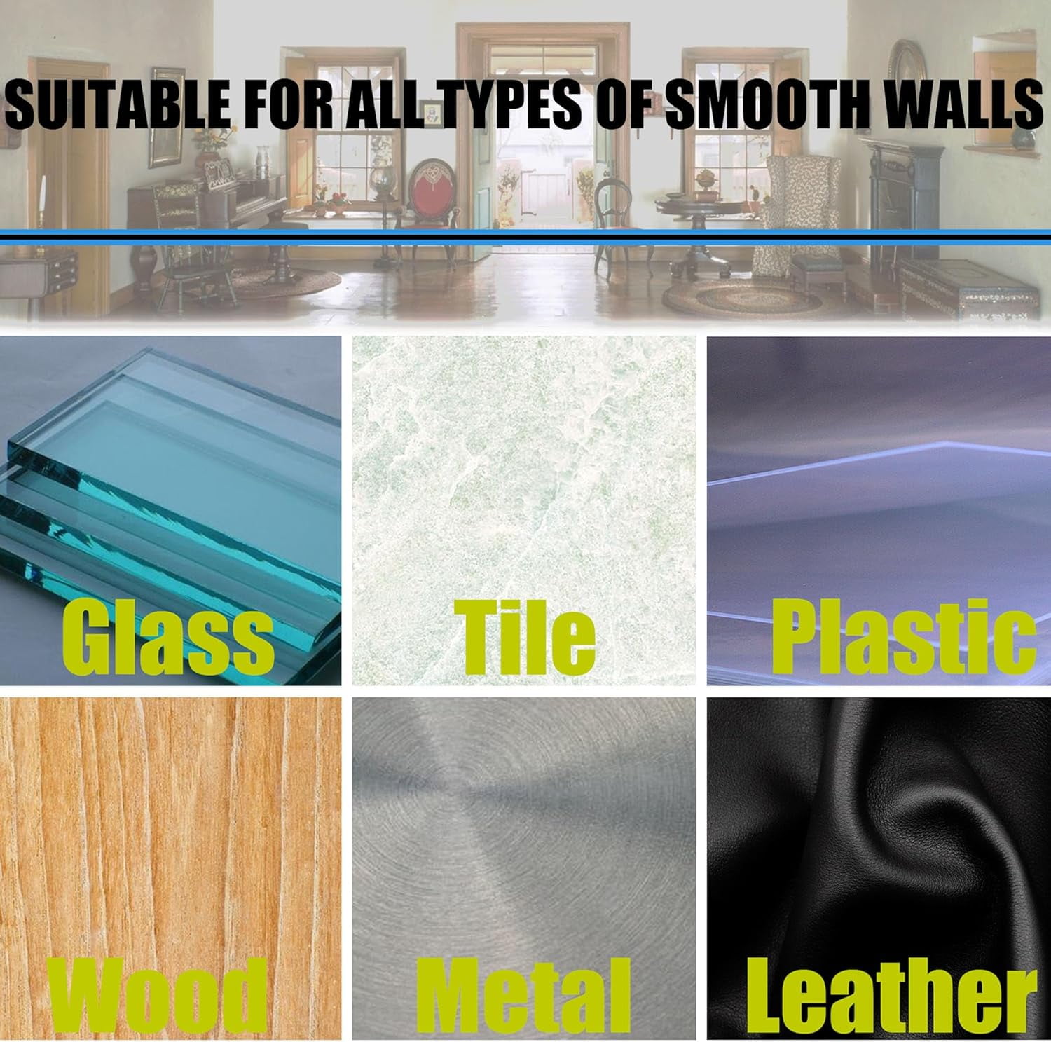 Picture Hangers Without Nails, Nail Free Wall Hangers, Adhesive Wall Hooks for Hanging with Waterproof and Oilproof