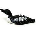 thumbnail image 5 of CVHOMEDECO. Primitives Hand Engraving and Painted Wood Loons Rustic Figurine Decorative Accent, Set of 2, 5 of 9