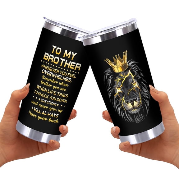 Gifts for Brother, Big Brother Gifts for Boy, Unique Brothers Gift from Sister, Birthday Gift for Brothers, Best Funny Bros Presents Tumblers Mug 20oz