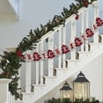 thumbnail image 4 of Red and White Christmas Polyester Banner with 5.11 Inch Letters, Xmas Tree Shapes, Merry Christmas Pre-Assembled Holiday Garland for Party Home Celebration, 4 of 5