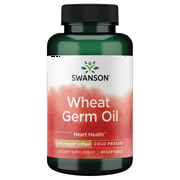 Swanson Cold-Pressed Wheat Germ Oil 1,130 mg 60 Softgels