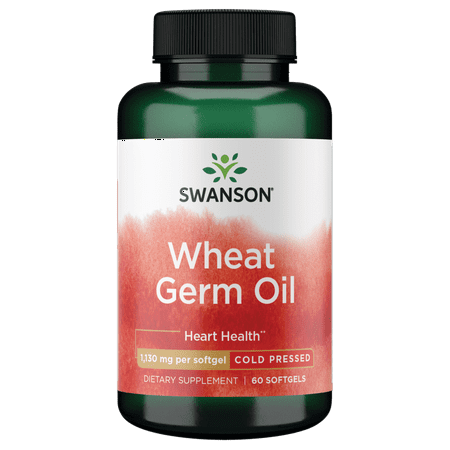 Swanson Cold-Pressed Wheat Germ Oil 1,130 mg 60 Softgels