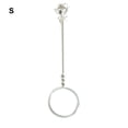thumbnail image 3 of Matsuzay Accesorios de Clip de anillo para hombre, anillos de dedo, suministros de joyería ajustables, coleccionables elegantes, soporte de mano de Metal encendedores Plata brillante N0.16/S Matsuzay HA061669-11, 3 of 6