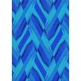 thumbnail image 1 of Ahgly Company Indoor Rectangle Patterned Deep Sky Blue Novelty Area Rugs, 6' x 9', 1 of 6