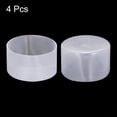 thumbnail image 2 of Uxcell 4pcs Rubber End Caps 75mm ID Vinyl Round Tube Bolt Cap Cover Screw Thread Protectors Clear, 2 of 4