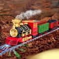 thumbnail image 1 of Ensemble de Train Classique de Noël 134/190 Pcs Mini Train avec Phare Fumée Sons Réalistes Ensemble de Jouets de Voiture Électrique pour Enfant, 1 of 8
