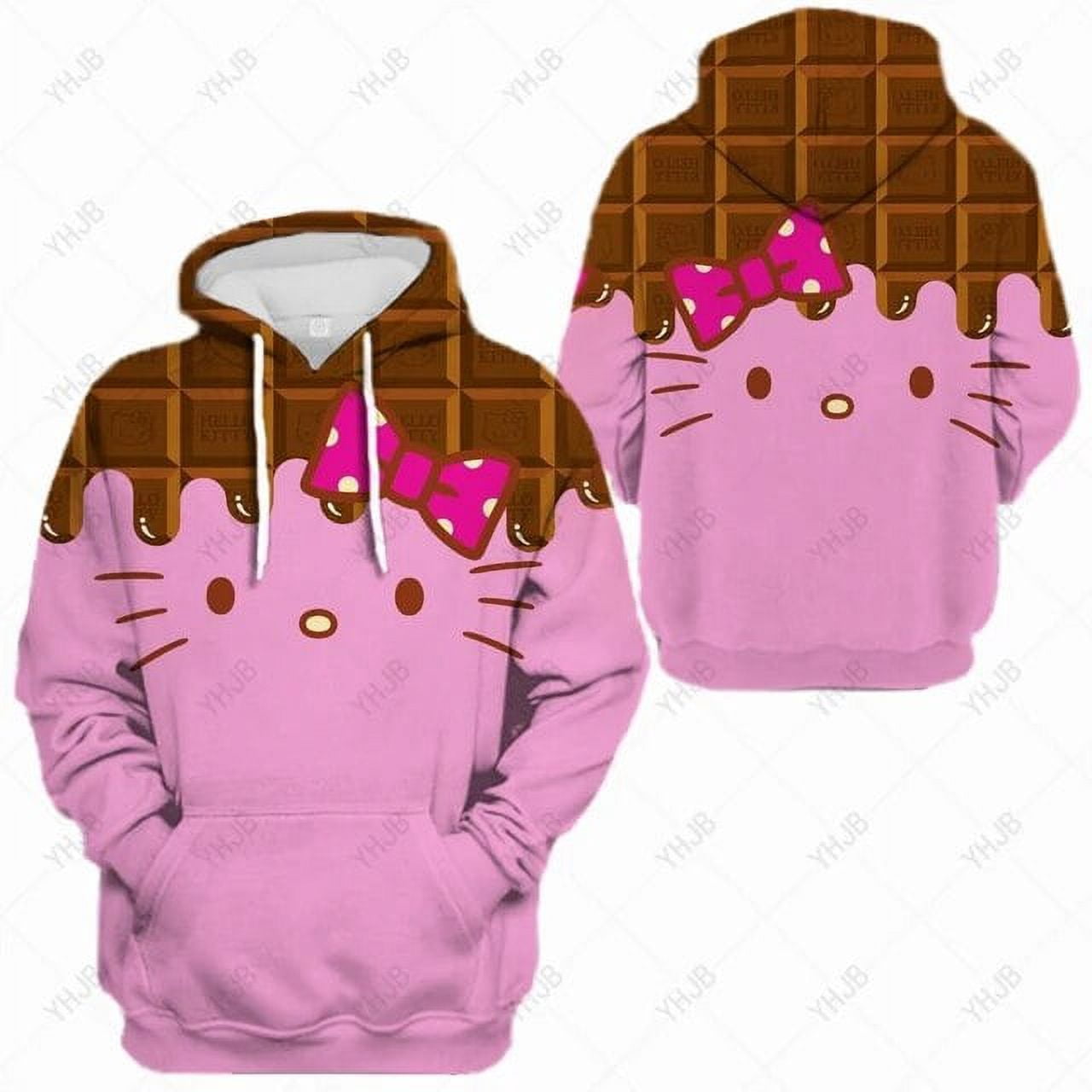Sweat à capuche Hello Kitty pour femme sweat-shirt dessin animé - Main Image