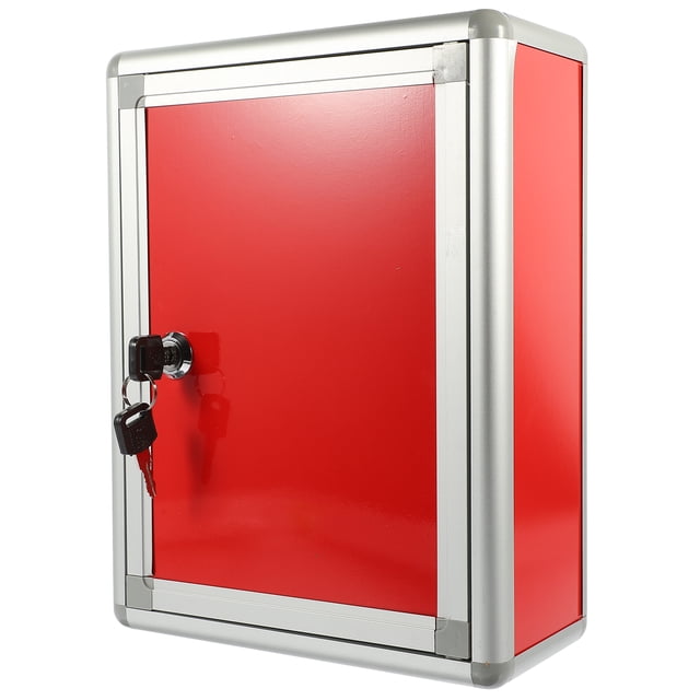 MasteelfCA Wall Mount Mailbox Reusable Post Box Locking Letter Box Suggestion Box Collection Box