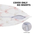 thumbnail image 5 of Multi-Size Linen Sofa Pillow Cover Invisible Zipper Open And Close Strong Use For Sofa Chair Garden Sofa Car Elegant Thin Pastel Satin Ribbon Bow Pattern 16"X16", 5 of 8