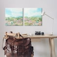 thumbnail image 3 of Stupell Industries Abstract Cottage Meadow Landscape Painting Gallery Wrapped Canvas Art Print Wall Art, 24 x 24, Set of 2, 3 of 8
