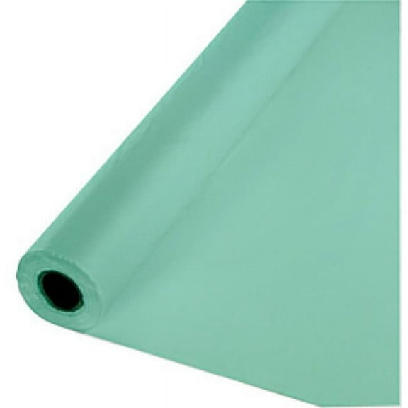 Hoffmaster Group 318895 Fresh Mint Plastic Tablecover 100 ft. Banquet Roll