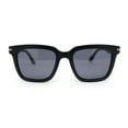 thumbnail image 2 of Hipster Vintage Style Horn Rim Gentlemans Plastic Sunglasses Matte Black - Black, 2 of 4