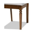 thumbnail image 5 of Baxton Studio Ramiro Modern and Contemporary Grey Fabric Upholstered and Walnut Brown Finished Wood 2-Piece Dining Chair, 5 of 7