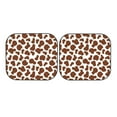 thumbnail image 7 of Windshield Sun Shade, brown cow print cute Foldable Car Sun Shade Windshield for Front, 2 Pieces, 7 of 7