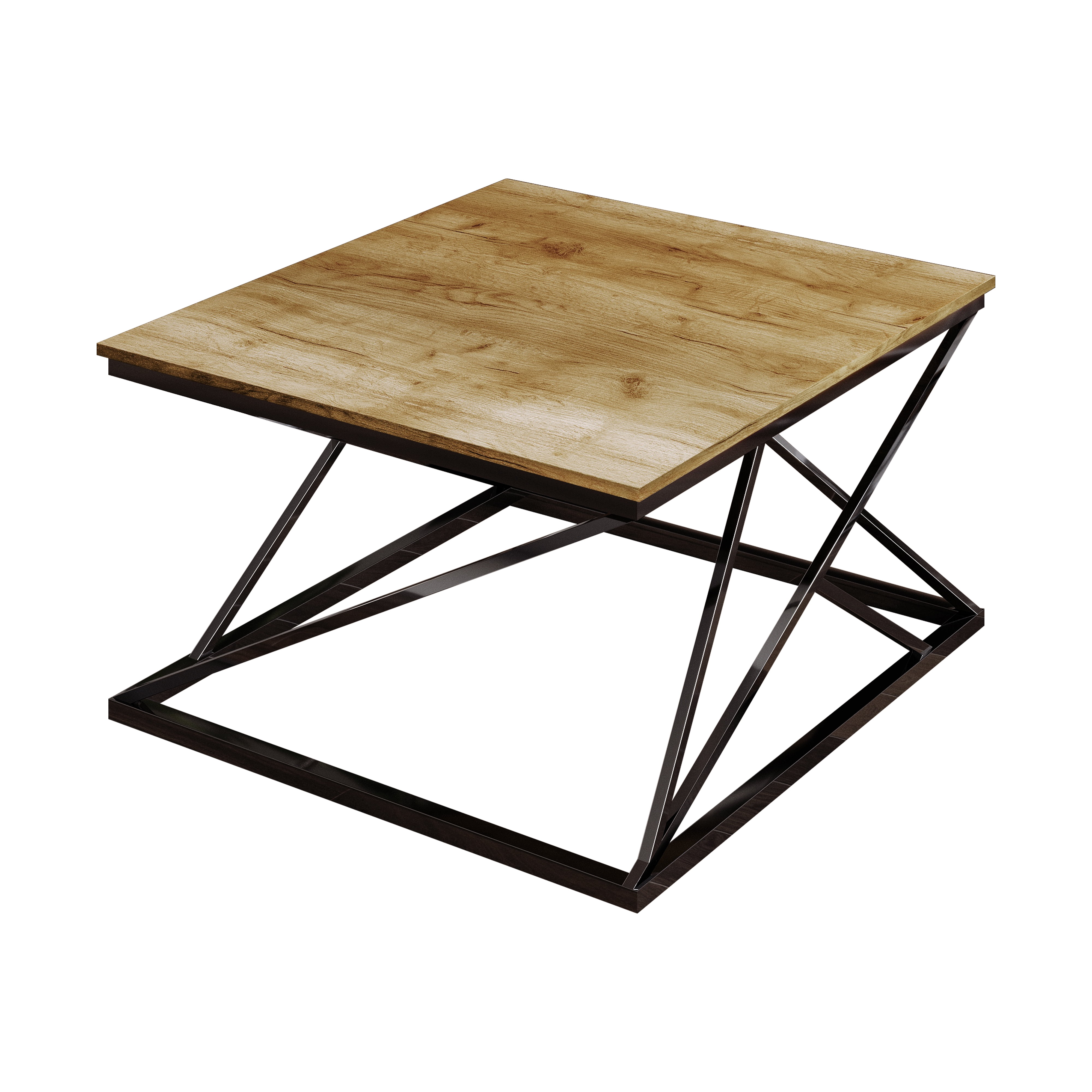 Castle Place Shabby Chic 3- Pieces Coffee Table Set, Light Oak