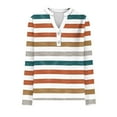 thumbnail image 5 of HLKJKLS Long Sleeve Shirts For Women Striped Button Down V Neck Long Sleeve Loose Fit Plaid Polka Tee Polyester Spandex Yellow S-3Xl, 5 of 5