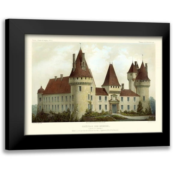 Petit, Victor 14x11 Black Modern Framed Museum Art Print Titled - French Chateaux I