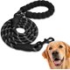 thumbnail image 1 of Correa para perros, correa de adiestramiento para perros, acolchada, mango suave, cuerda para cachorros y perros pequeños, medianos y grandes, 1,2 y 1,5 metros. (1,5 m, negra), 1 of 5