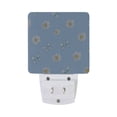 thumbnail image 2 of Pastel Blue Bows Daisies Flower LED Night Light Sensor Lamp Plug-in Adjustable Brightness 2 Pack, 2 of 7