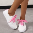 thumbnail image 2 of Sopiago Women Shoes Womens Canvas Sneakers High Top Lace ups Casual Walking Shoes Pink,40, 2 of 6