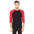 thumbnail image 1 of Bella + Canvas Unisex 3/4-Sleeve Baseball T-Shirt, 1 of 3