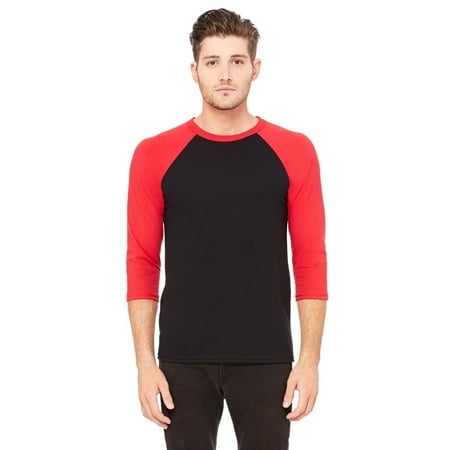 Bella + Canvas Unisex 3/4-Sleeve Baseball T-Shirt