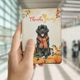 thumbnail image 4 of Happy Thanksgiving Newfoundland with Turkey Pumpkins Autumn Vibes Travel Passport Wallet Newfie Dog Lover Gifts PU Leather Passport Holder Cover - 12018, 4 of 5