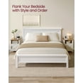 thumbnail image 6 of Farmhouse Nightstand with Barn Door, Bedside Table with Storage, Side End Table, White, 6 of 6