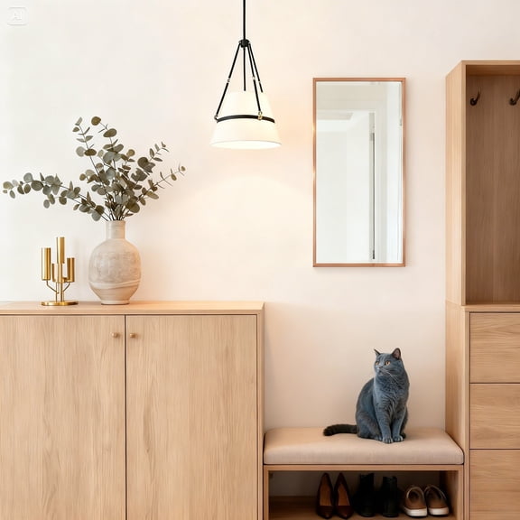 4-Light kitchen light fixtures Modern lantern pendant light 15.7in