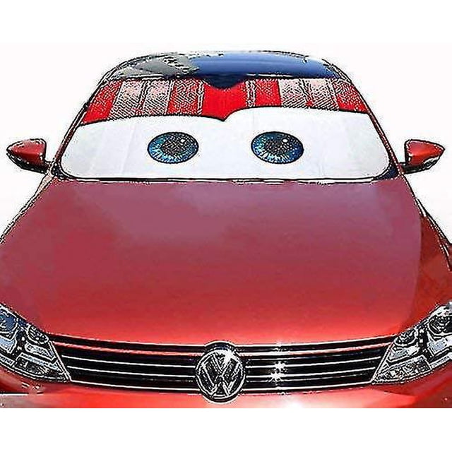 Parasol para parabrisas de coche con dibujos de ojos, para el sol delantero del coche