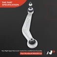 thumbnail image 3 of A-Premium Rear Right Rearward Upper Control Arm, with Ball Joint & Bushing, Compatible with BMW 525i, 525xi, 528i/535i (xDrive), 528xi, 530i, 530xi, 535xi, 545i, 550i, 645Ci, 650i, 745i, 760i, M5, M6, 3 of 8