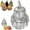 Clear, variant on Pumpkin Shaped Glass Storage Jar with Sealed Lid, Aesthetic Glass Candy Container, Decorative Halloween Glass Jar for Dried Snacks Candy, Tabletop Ornament for Living Room Mantel Tray Home Decor