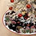 thumbnail image 5 of Christmas Tree Skirt 36 Inches, Gnomes with Holly Berry Pencil Tree Skirt, Winter Xmas Tree Mat Decorations for Home Party Holiday Decorations, 5 of 6