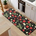 thumbnail image 5 of Strawberry Plants Fruit Flower Leaf Kitchen Rug Mat,Kitchen Runner Rugs Non Skid Washable,Decorative Kitchen Floor Mats for Kitchen,Sink,Laundry,17"x47.2", 5 of 7