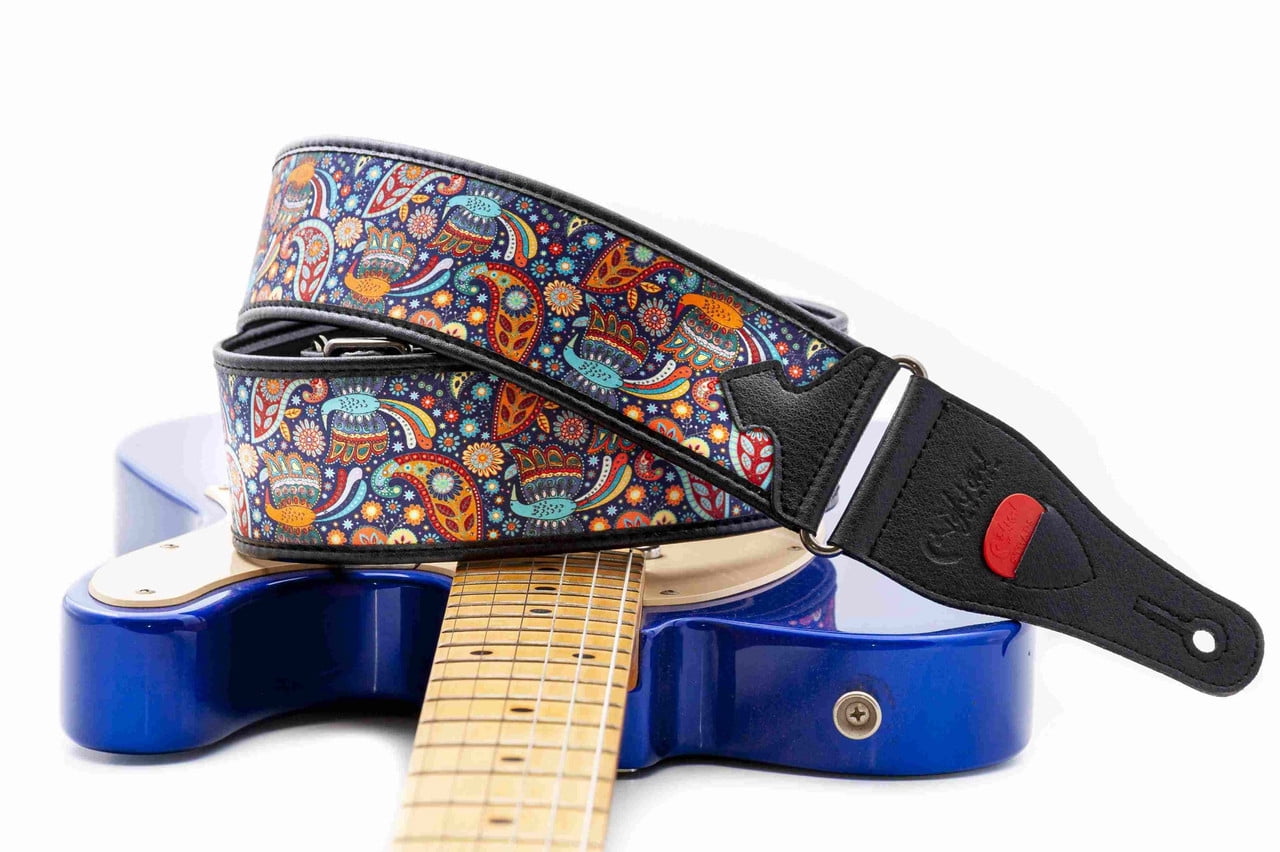 RightOn! Straps Talisman KASHMIR Blue Guitar Strap