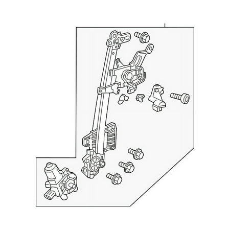 Genuine OE Honda Window Regulator - 72710-TK8-A12 Fits select: 2011-2013,2016-2017 HONDA ODYSSEY EXL