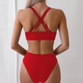 thumbnail image 5 of Bikini Set for Women Sporty Two Piece Swimsuit High Waisted Bottom Tummy Control Bathing Suit Comfortable Swimwear for Beach Activities Vacation Pool Party, 5 of 6