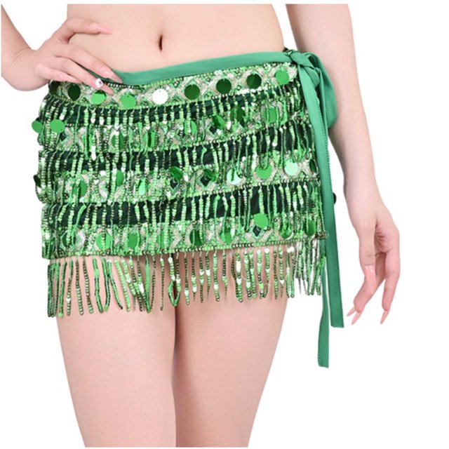 Chaîne de Taille Perlée, Serviette de Hanche à Paillettes Mode Décontractée