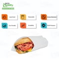 thumbnail image 2 of [5 PACK] Wet Waxed Deli Paper Sheets 14x18 - Grease Resistant Sandwich Liner, Microwave Safe, Deli Wrap for Restaurants, BBQ, Schools and Concession Stands (14 in x 18 in - Case of 5), 2 of 8