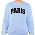 thumbnail image 2 of Paris College Style Sweatshirt Unisex Medium Light Blue, 2 of 5