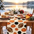 thumbnail image 5 of Fall Pumpkin Maple Leaf Table Runner, Linen Look Seasonal Table Decor, for Thanksgiving Harvest Dining Table Decor, 5 of 6