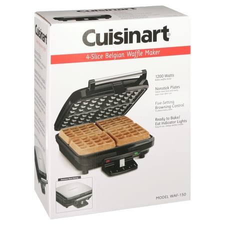 Cuisinart - 4-Slice Belgian Waffle Maker - Stainless Steel