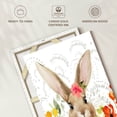 thumbnail image 6 of Elephant Stock April Flowers And Bunny I Wall Art - Vertical Canvas Wall Art - Kids Room Wall Decor - Holiday Canvas - White And Yellow Decor By Jennifer Paxton Parker - 34" x 51", 6 of 8