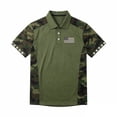 thumbnail image 6 of Men's USA 250th Anniversary Polo Tshirt, Patriotic American Flag Graphic Tee, Golf Polos with Dynamic Stripe Patterns and Breathable Mesh Fabric Army Green L, 6 of 7
