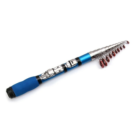 Portable Mini Telescopic Fishing Rod 1.0m - 2. Retractable Ultralight Fiberglass Fishing Rod (Best Fishing Rod For The Money)